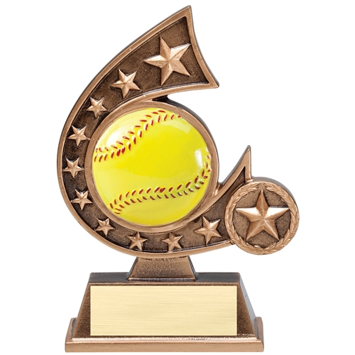 RCS102 Softball Comet Resin Trophy