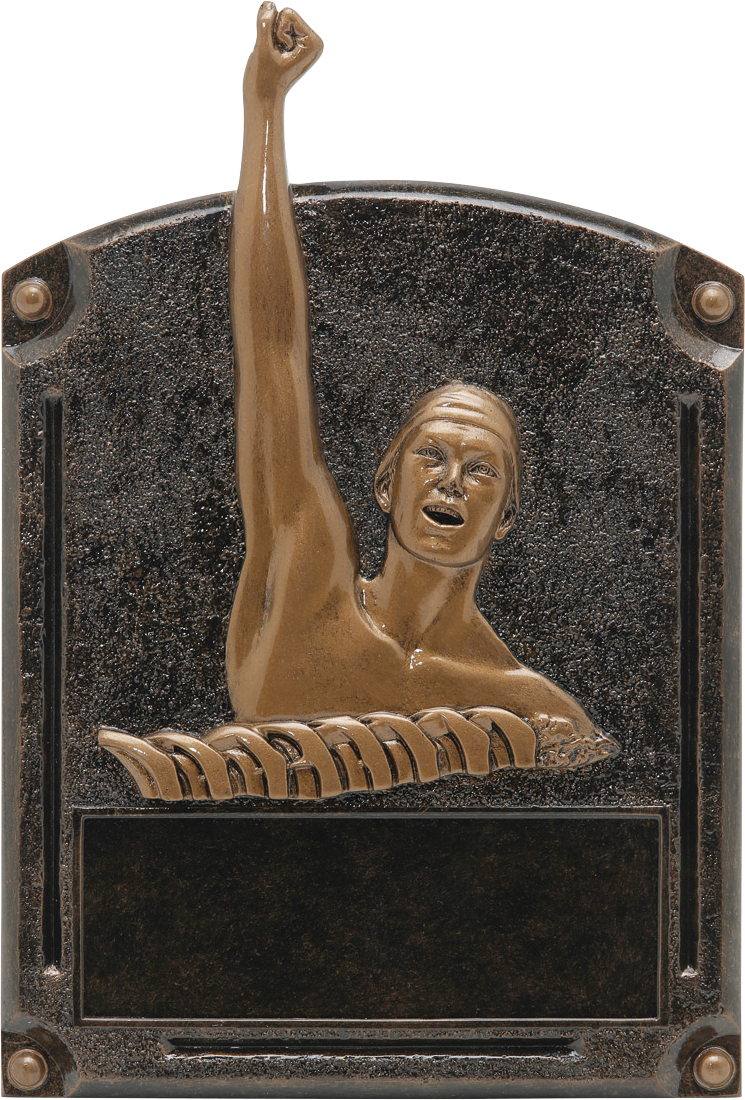 Engravable Personalized Male Swim Legends Resin Trophy