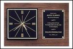 Solid walnut wall clock