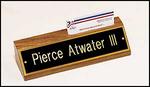 solid walnut deskplate