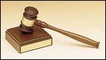 Walnut Gavel With Sounding Block