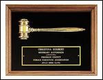 Walnut Gavel Plaque