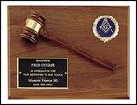 Walnut Gavel Plaque