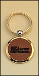 PK99 LEather & Brass Keytag
