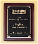 Rosewood Stained Piano Finish Plaque