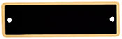 Black/Gold Brass Plate ZX1368BK
