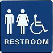 Braille Restroom Sign