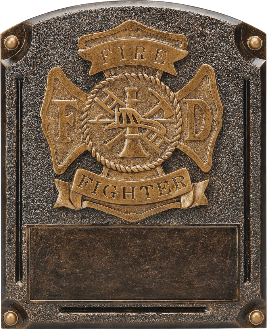 Engravable Personalized Fire Fighter Legends Resin Trophy