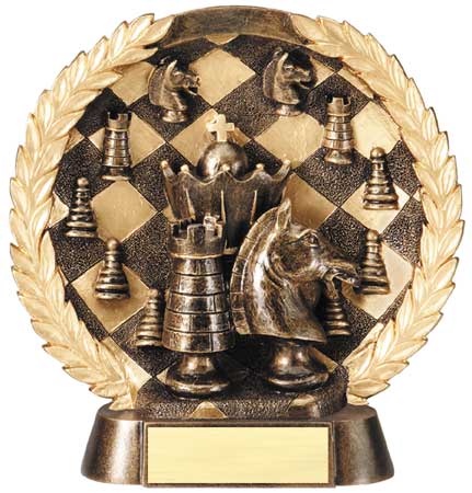 Chess Plate Resin Trophy