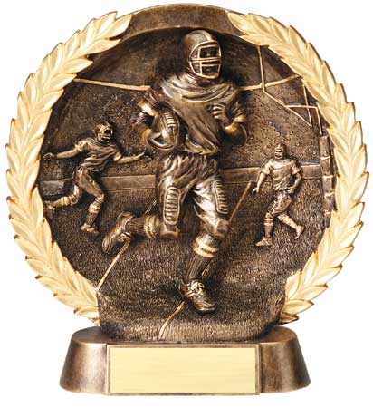 Football Plate Resin Trophy