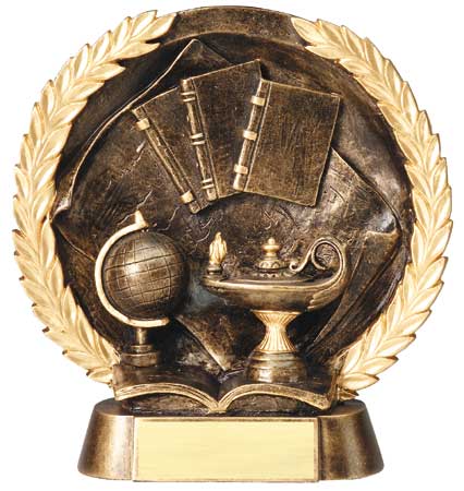 Knowledge Plate Resin Trophy