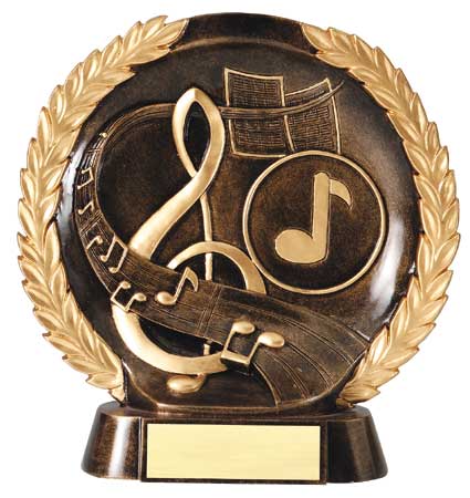 Music Plate Resin Trophy
