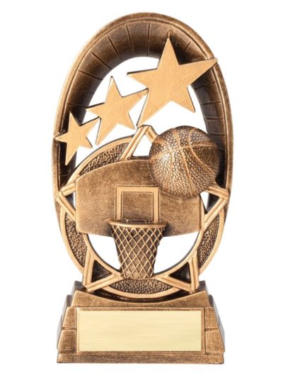 Personalized Radiant Stars Basketball Trophy