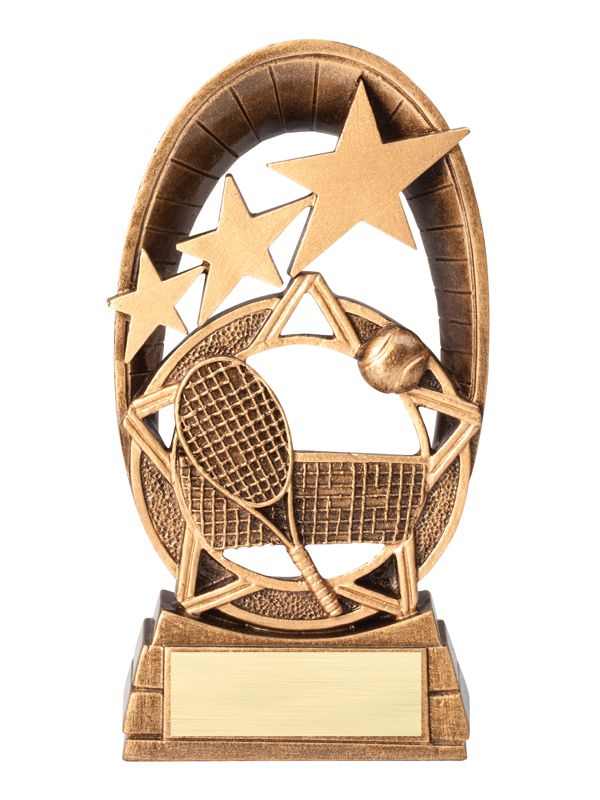 Personalized Radiant Stars Tennis Trophy