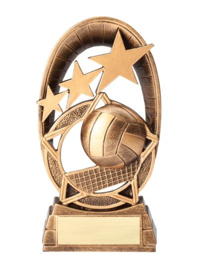 Personalized Radiant Stars Volleyball Trophy
