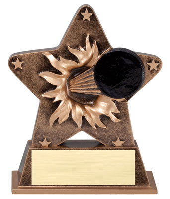 Personalized Hockey Starburst Resin Trophy