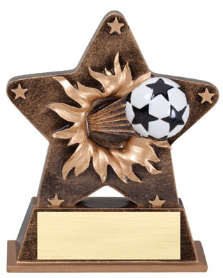 Personalized Soccer Starburst Resin Trophy