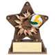Volleyball Starburst Resin Trophy